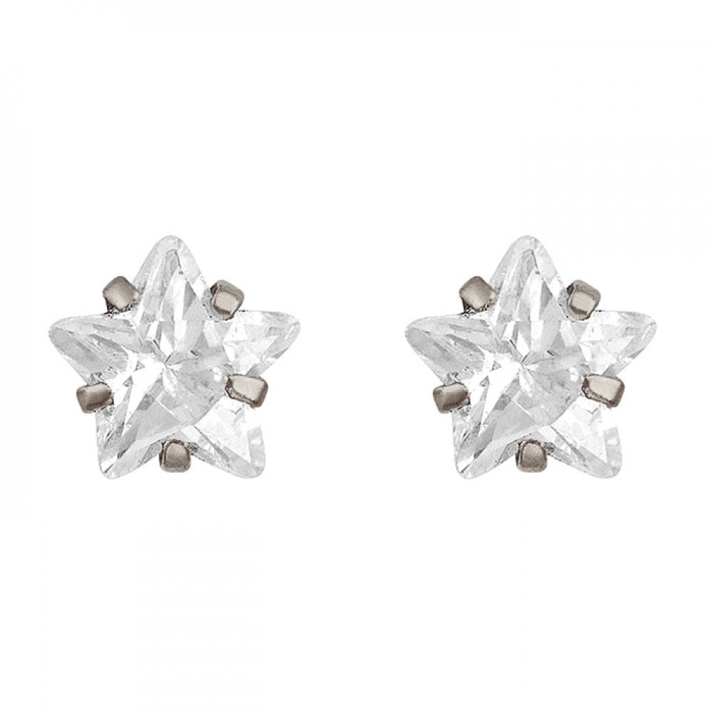 Broquel de plata estrella 6mm